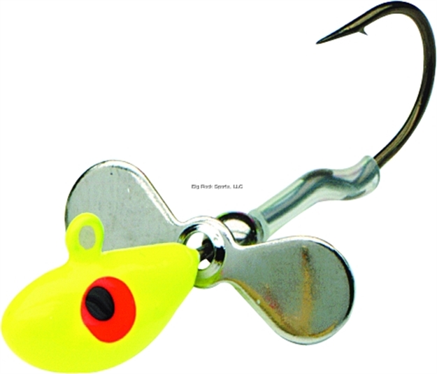 Picture of Northland Fishing Tackle Whistler Jig, W/Propeller Blade, 1/8 Oz, 2/Cd Chartreuse