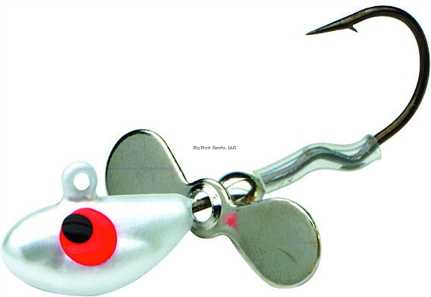 Picture of Northland Fishing Tackle Whistler Jig, W/Propeller Blade, 1/8 Oz, 2/Cd White