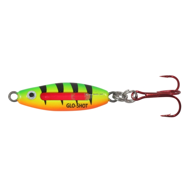 Picture of Northland Glo-Shot Fire-Belly Spoon, 2 1/2", 1/4 Oz, #8 Hook, UV Firetiger, 1Cd