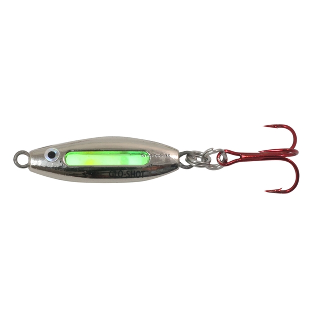 Picture of Northland Glo-Shot Fire-Belly Spoon, 2 3/4", 3/8 Oz, #8 Hook, Silver Shiner, 1Cd
