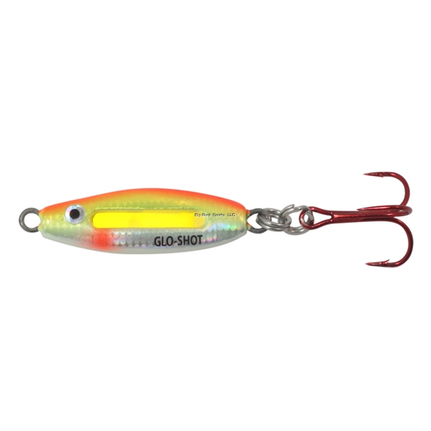 Picture of Northland Glo-Shot Fire-Belly Spoon, 2 3/4", 3/8 Oz, #8 Hook, Super Glo Perch, 1Cd Gsfb5-24