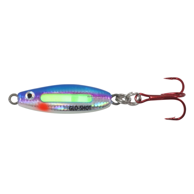 Picture of Northland Glo-Shot Fire-Belly Spoon, 2 5/16", 3/16 Oz, #8 Hook, Super Glo Rainbow, 1Cd