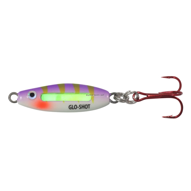Picture of Northland Glo-Shot Fire-Belly Spoon, 2 5/16", 3/16 Oz, #8 Hook, UV Purple Tiger, 1Cd