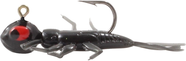 Picture of Northland Fishing Tackle Impulse Rigged Mayfly, 1/32Oz, 1", Black,  2 Rigged, 2 Replacment Tails