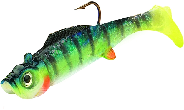 Picture of Northland Fishing Tackle Mimic Minnow Shad Swimbait, 1 7/8", 1/16 Oz, SZ 2 Hook, Bluegill, Strip Card