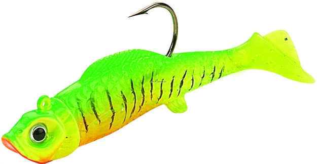 Picture of Northland Fishing Tackle Mimic Minnow Shad Swimbait, 1 7/8", 1/16 Oz, SZ 2 Hook, Firetiger, Strip Card