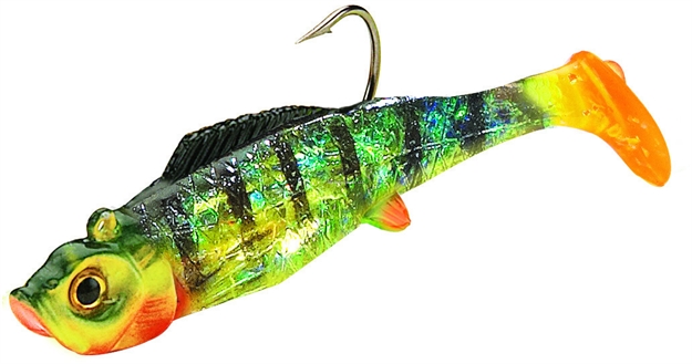 Picture of Northland Fishing Tackle Mimic Minnow Shad Swimbait, 2 1/2", 1/4 Oz, 2/0 Hook, Perch, Strip Card