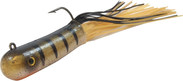 Picture of Northland Fishing Tackle Mimic Minnow Tuff Tube, 1/16Oz, 1-1/2", Green Perch, 6Ea Strip Card