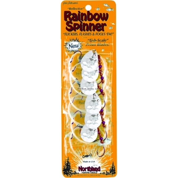 Picture of Northland Fishing Tackle Rainbow Spinner #4 6/Cd Nickel Rainbow