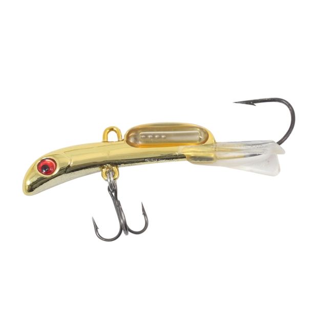 Picture of Northland Rattlin' Puppet Minnow, 2 1/2", 1/4 Oz, #10 Treble, #2/0 Back Hook, Gold Shiner, 1Cd