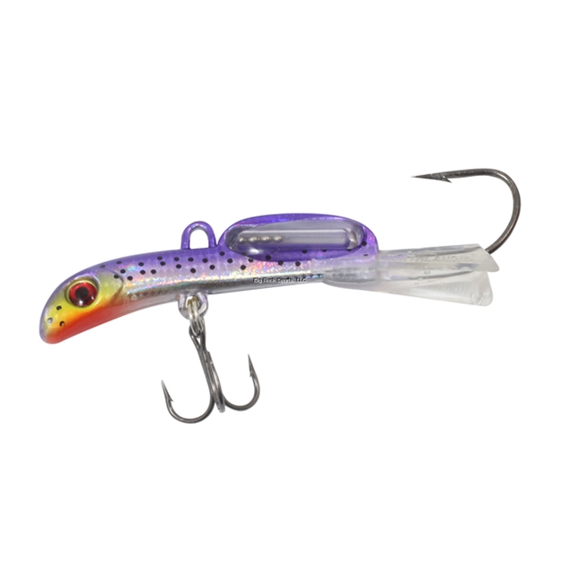 Picture of Northland Rattlin' Puppet Minnow, 2 1/2", 1/4 Oz, #10 Treble, #2/0 Back Hook, Purpledescent, 1Cd