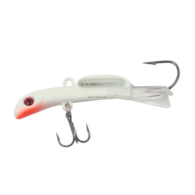 Picture of Northland Rattlin' Puppet Minnow, 2 1/2", 1/4 Oz, #10 Treble, #2/0 Back Hook, Watermelon Shiner, 1Cd