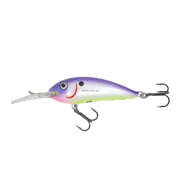 Picture of Northland Rumble Shad, Floating-Diving, 2-1/4", 3/8 Oz, 2 #6 Treble Hks, Diving Depth 5-12', Purple Pearl