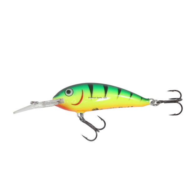 Picture of Northland Rumble Shad, Floating-Diving, 3-1/4", 5/8 Oz, 2 #3 Treble Hks, Diving Depth 14-21', Hot Perch