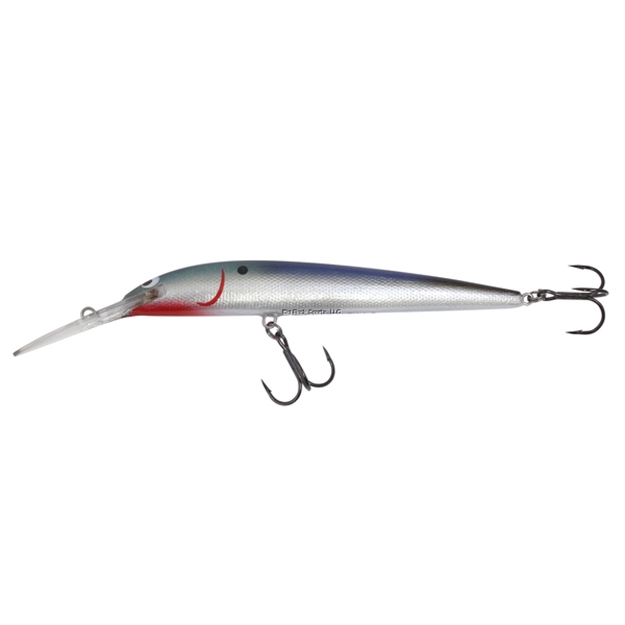 Picture of Northland Rumble Stick, Floating-Diving, 5-1/2",  5/8 Oz, 2 #3 Treble Hks, Diving Depth 23-32', Silver Shiner