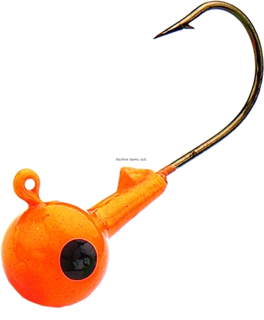 Picture of Northland Fishing Tackle Sink'n Jig Head, 3/16 Oz, 2/0 Hook, Orange, 6/Bag