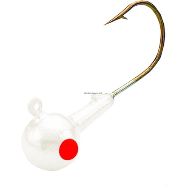 Picture of Northland Fishing Tackle Sink'n Jig Head, 3/16 Oz, 2/0 Hook, White, 6/Bag