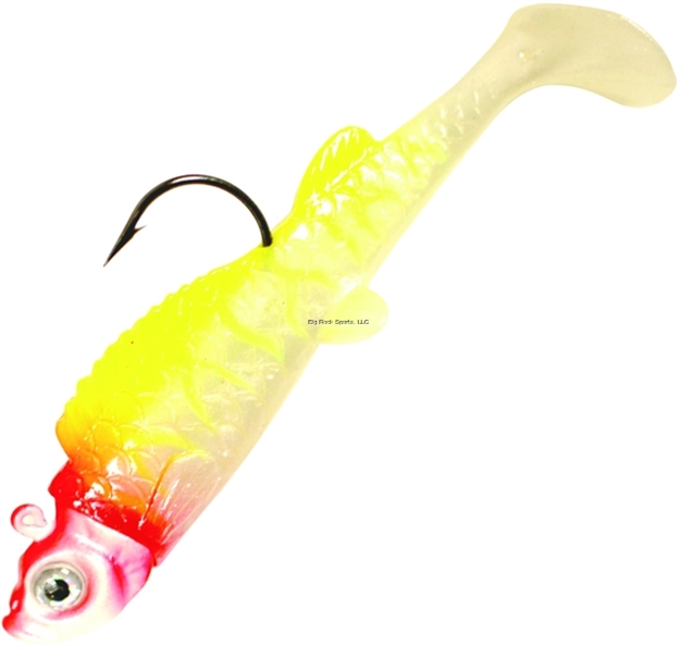 Picture of Northland Fishing Tackle UV Mimic Minnow Swimbait, 2 1/8", 1/8 Oz, SZ 1 Hook, Clown Tiger, Strip Card