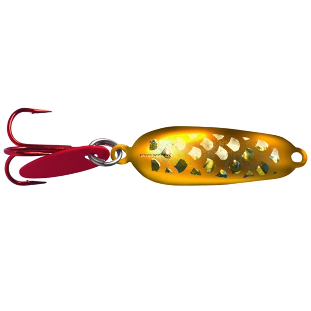 Picture of Northwest Metro Tackle Glass Rat'lr Hammer Spoon 1/4 OZ  Gold