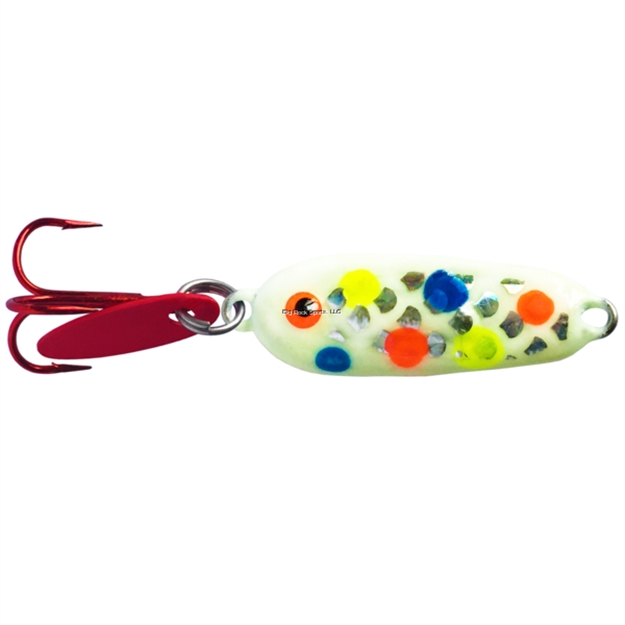 Picture of Northwest Metro Tackle Glass Rat'lr Hammer Spoon 1/4 OZ Glow Chart