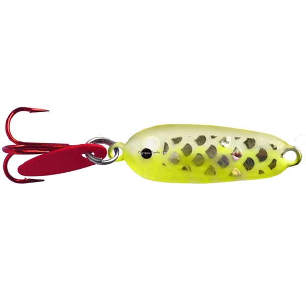 Picture of Northwest Metro Tackle Glass Rat'lr Hammer Spoon 1/4 OZ Glow Grn/Org