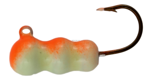 Picture of Northwest Metro Tackle Grubies Jig #10 Glow Green/Orange 12 Strip Card