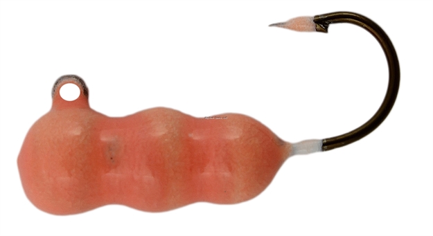 Picture of Northwest Metro Tackle Grubies Jig #10 Glow Red 12 Strip Card