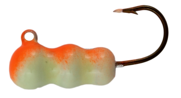 Picture of Northwest Metro Tackle Grubies Jig #6 Glow Green/Orange 12 Strip Card