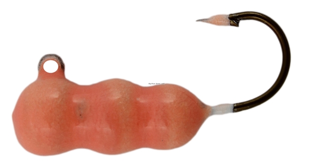 Picture of Northwest Metro Tackle Grubies Jig #8 Glow Red 12 Strip Card