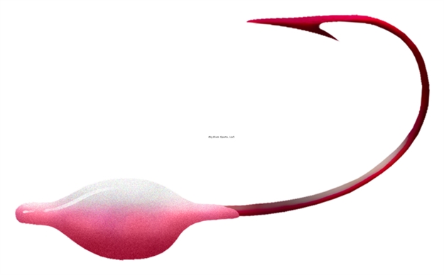 Picture of Northwest Metro Tackle Perch Eye Jig #8 - UV Pearl White/Pink