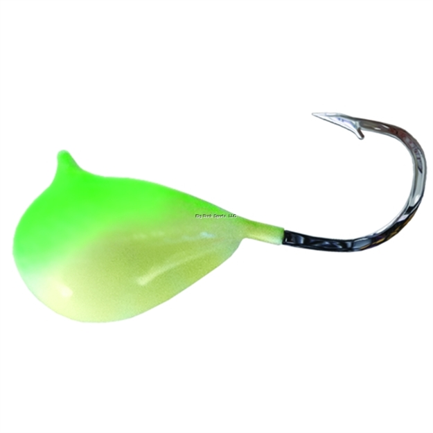 Picture of Northwest Metro Tackle Tungsten Rain Drop Jig #10 Glow Green/Green 1Cd