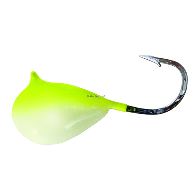 Picture of Northwest Metro Tackle Tungsten Rain Drop Jig #8 Glow Green/Chartreuse 1/Cd