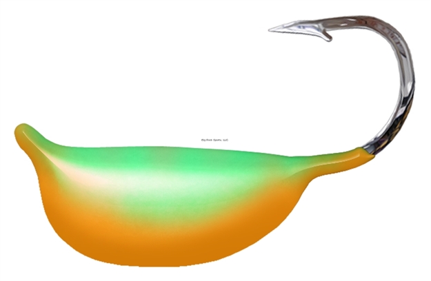 Picture of Northwest Metro Tackle Tungsten Sun Drop Jig #10 - Glow Green/Orange 1/Cd
