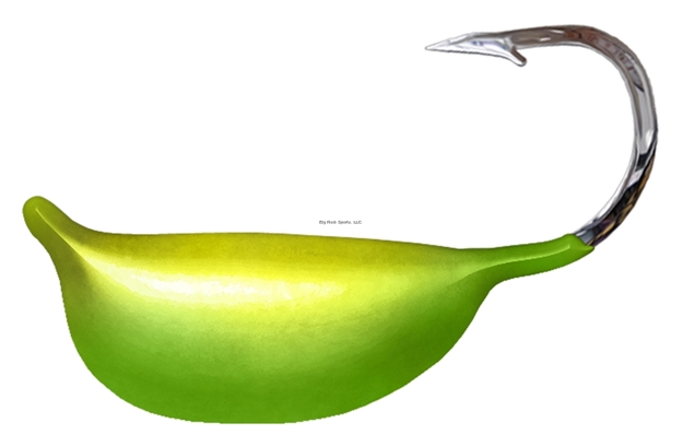 Picture of Northwest Metro Tackle Tungsten Sun Drop Jig #8 -Uv Green/Chartreuse 1/Cd