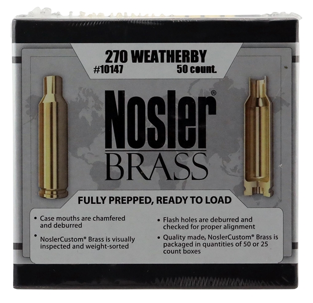 Picture of Nosler 10147 Brass Nosler 270 Weatherby Magnum