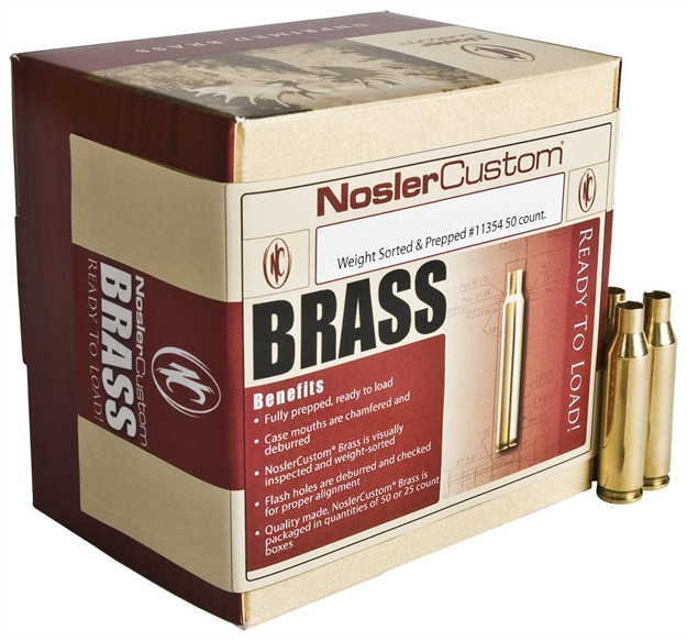 Picture of  Nosler 10175 Premium Brass Unprimed Cases 280Ackleyimproved Rifle Brass 50/Box