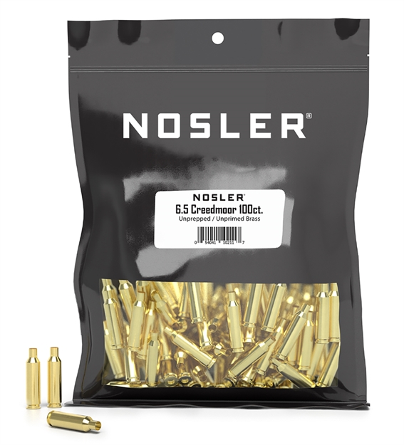 Picture of  Nosler 10211 Premium Brass Unprimed Cases 6.5Creedmoor Rifle Brass 100/Box 054041102117