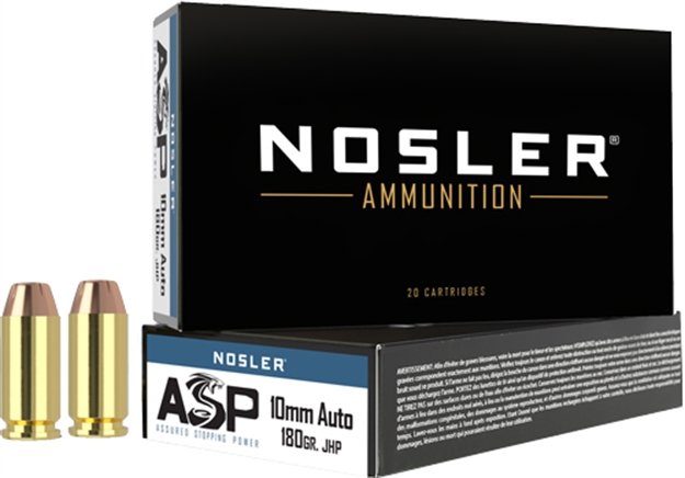 Picture of Nosler Match Grade Handgun Ammo, 10Mm 180 GR Jhp 20 Rnd 51400