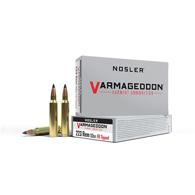 Picture of  Nosler 65139 Varmageddon  223Rem 53Gr Flat Base Tipped 20 Per Box/20 Case 054041651394