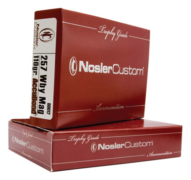 Picture of Nosler Trophy Grade Rifle Ammo, 257 Weatherby Mag. 110Gr Accubond (20 Ct.) 60012