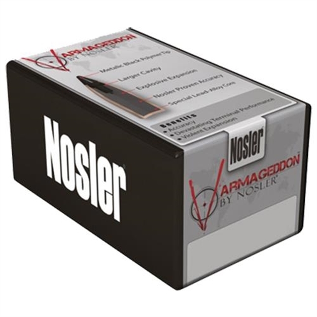 Picture of  Nosler 26123 Varmageddon  6Mm 70Gr Flat Base Tipped 100/Box 054041261234