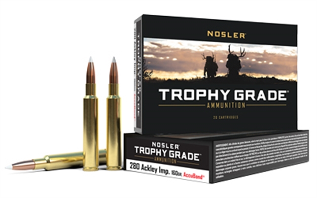 Picture of  Nosler 60076 Trophy Grade  280Ackley Improved 160Gr Nosler Accubond 20 Per Box/10 Case