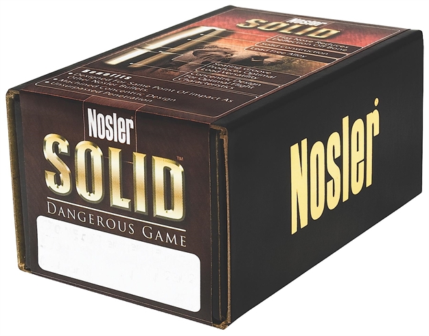 Picture of Nosler 28455 Solid Dangerous Game 470 Nitro Express .474 500 GR 25 Per Box