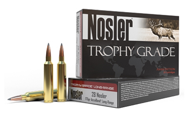 Picture of  Nosler 60155 Trophy Grade Long-Range 28Nosler 175Gr Nosler Spitzer Accubond Long Range 20 Per Box/10 Case 054041601559