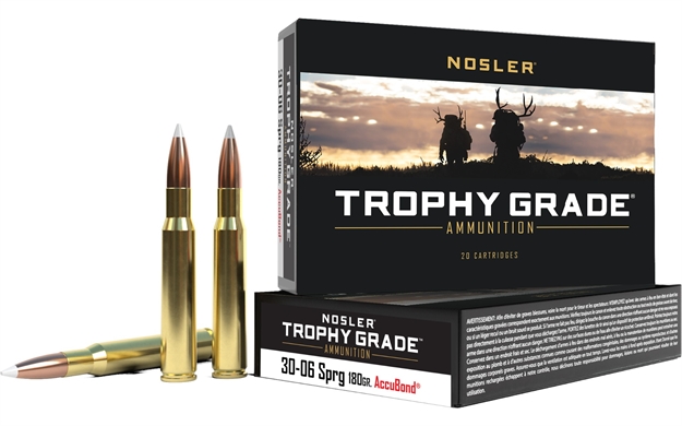 Picture of  Nosler 46134 Trophy Grade  30-06Springfield 180Gr Nosler Accubond 20 Per Box/10 Case 054041461344