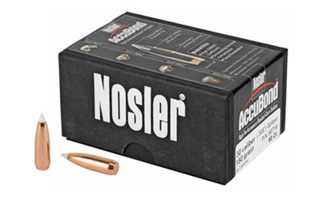 Picture of  Nosler 56719 Accubond  30Cal 150Gr Spitzer Point Boat Tail 50/Box 054041567190