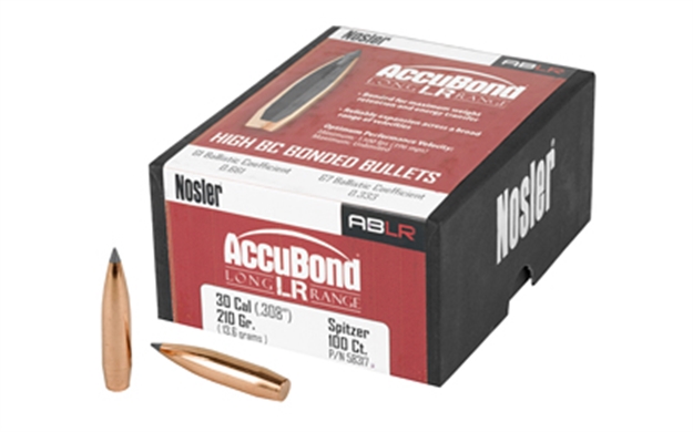 Picture of  Nosler 58317 Accubond Long Range 30Cal 210Gr Spitzer Point 100/Box