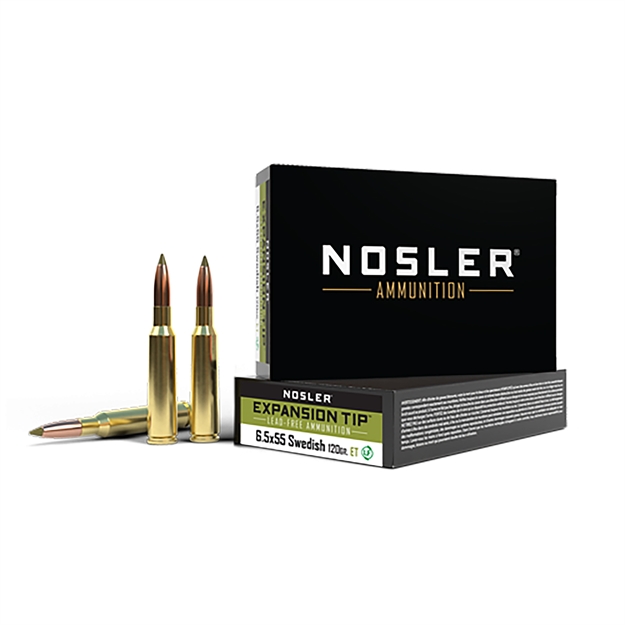 Picture of  Nosler 40015   6.5X55swedish 120Gr Expansion Tip 20 Per Box/10 Case 054041400152