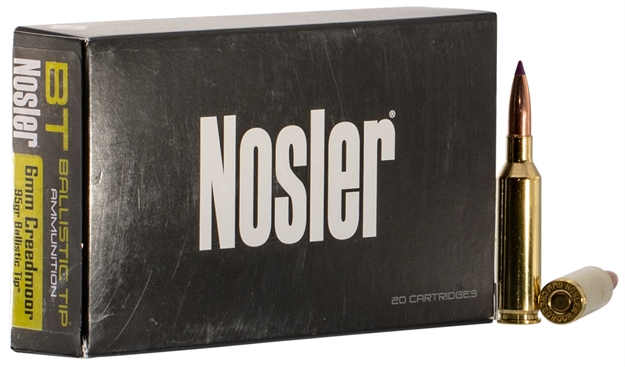 Picture of  Nosler 40052 Ballistic Tip  6Mmcreedmoor 95Gr Spitzer Ballistic Tip 20 Per Box/10 Case