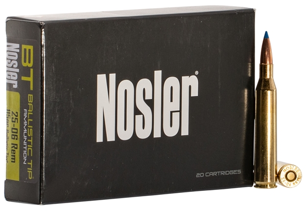 Picture of  Nosler 40071 Ballistic Tip  25-06Rem 115Gr Spitzer Ballistic Tip 20 Per Box/10 Case 054041400718